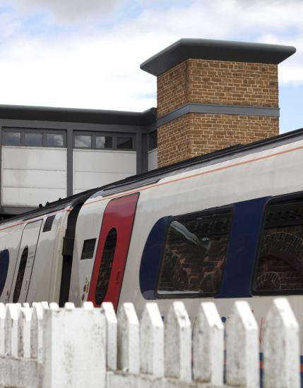 Photo of a train at a station